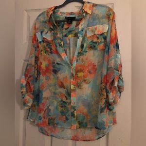 Lane Bryant sheer blouse14/16